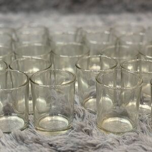 Clear Glass Tealight Candle Holders Lot of 37 Wedding Decor DIY Event Votive